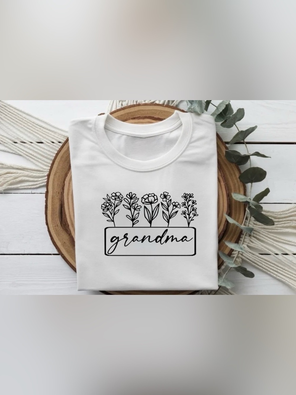 Grandma Flower Shirt | Floral Grandma Tee | Cute Nana Gift Shirt